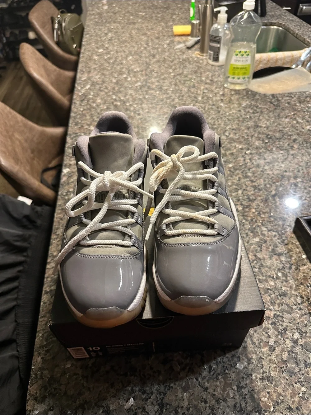 Jordan 11 Low Retro Cool Grey and White Sneakers